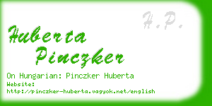 huberta pinczker business card